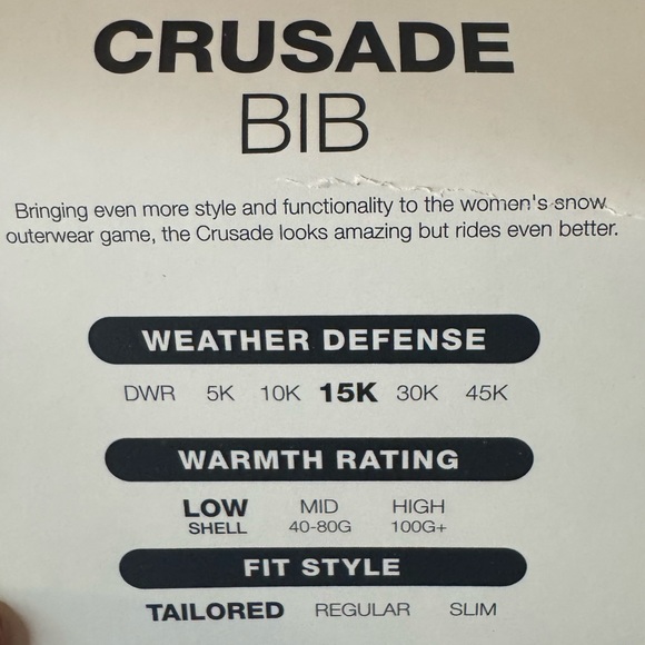 Maroon Snow Bib with Pockets - Picture 3 of 4